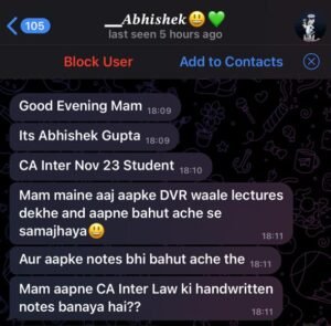 Shakshi mam student review 4